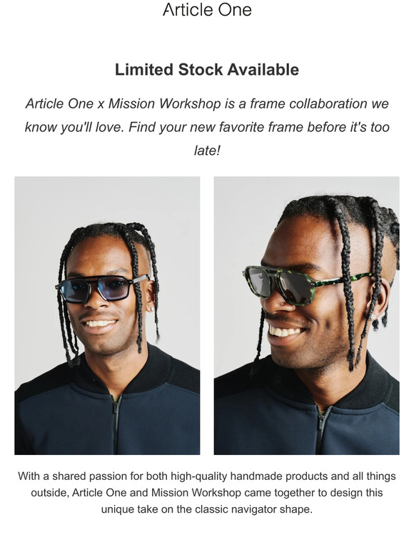 Article One: Article One x Ciele GTGlass Sunglasses are Back in