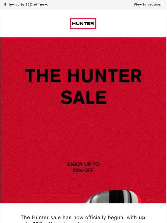 The Hunter sale is here 🚨