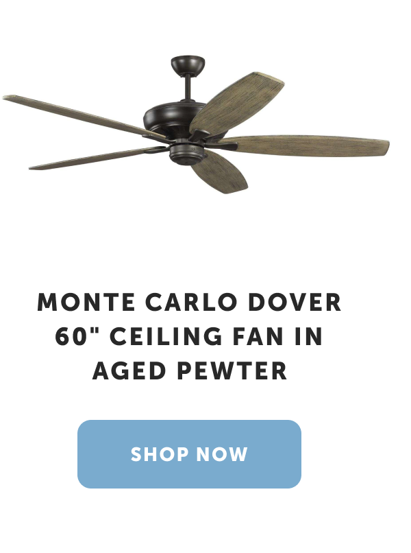 Monte Carlo Dover 60" Ceiling Fan In Aged Pewter. Shop Now.