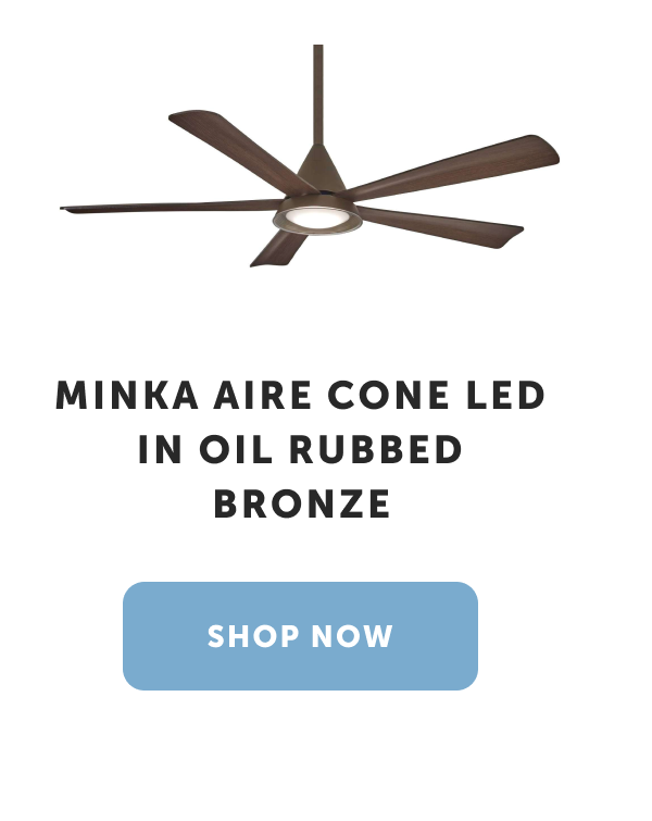 Minka Aire Cone LED in Oil Rubbed Bronze. Shop Now.