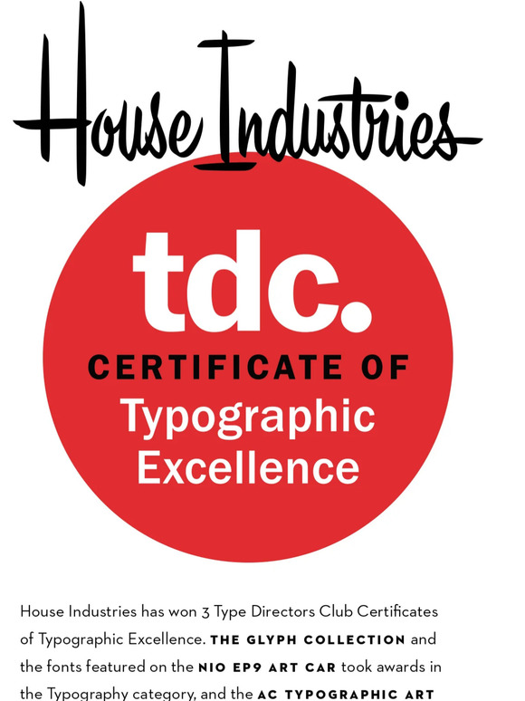 TDC TYPOGRAPHIC EXCELLENCE