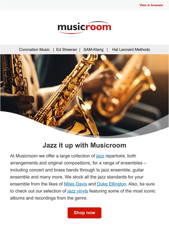 Jazz it up with Musicroom 🎷