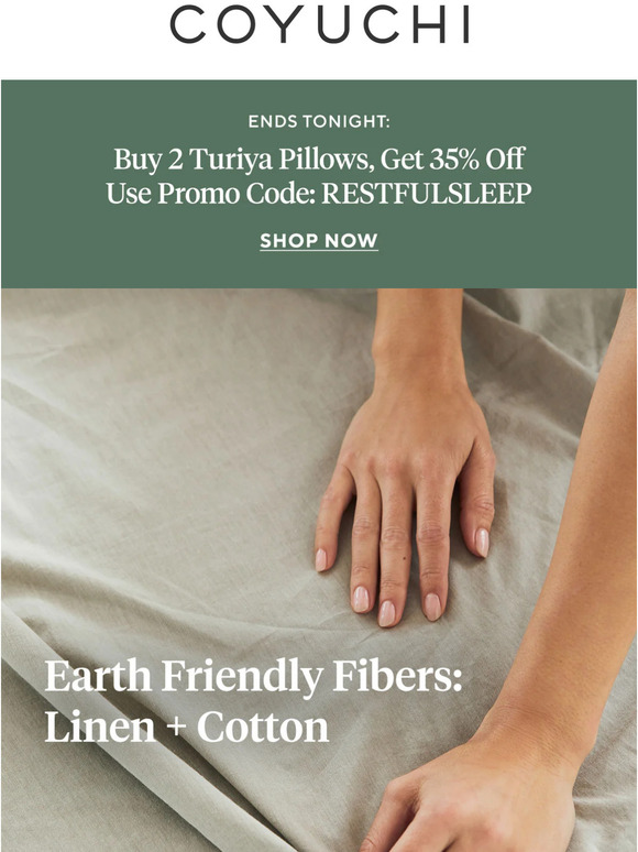 Earth Friendly Fibers: Linen + Cotton