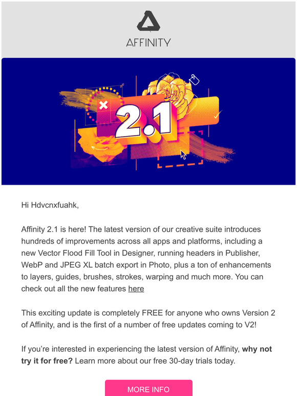Affinity creative suite gets major update – try it free for 30 days!