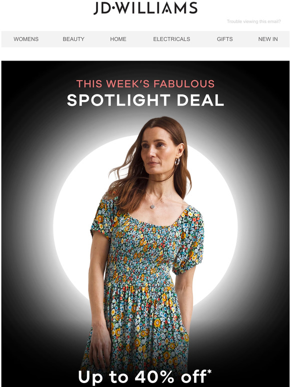 JD Williams What's in the Spotlight 🔎 It's... Joe Browns! Milled