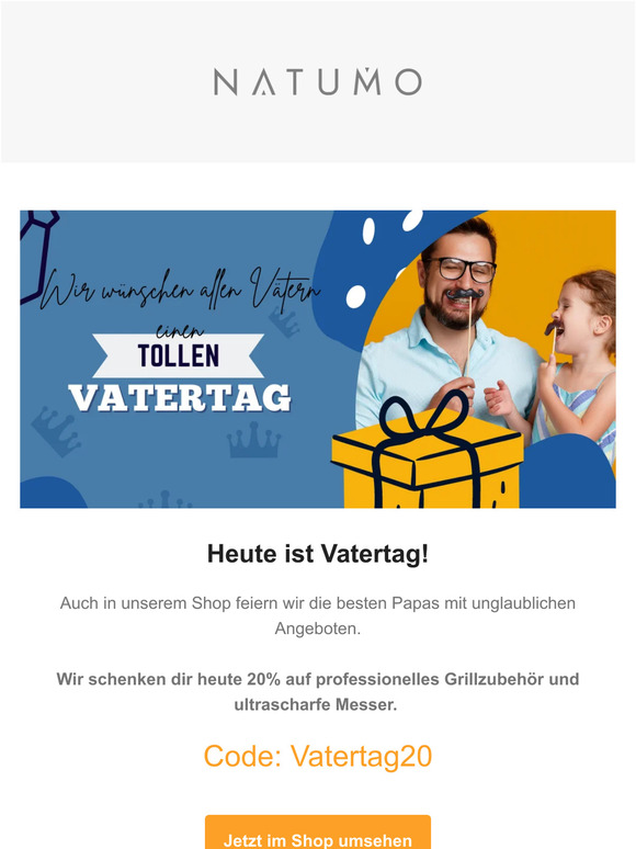 Zum Vatertag 20% sparen 💕