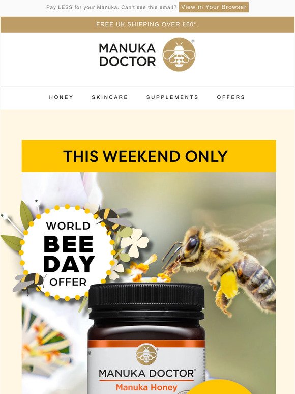 World Bee Day Offer: 70% Off Deal