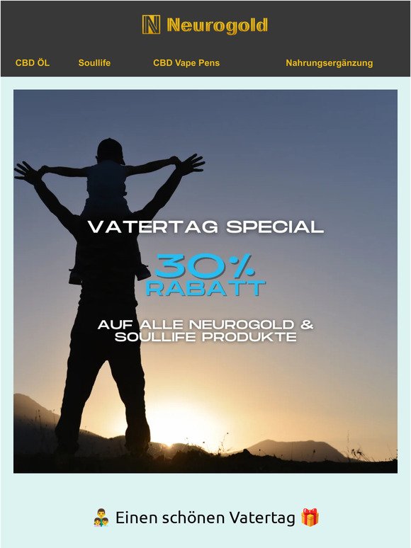 🎁 30% im Vater-Tag Special 🔥 auf Alle Neurogold Artikel