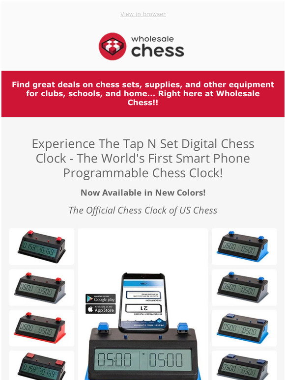 Wholesale Chess: Experience The Tap N Set Digital Chess Clock - The ...