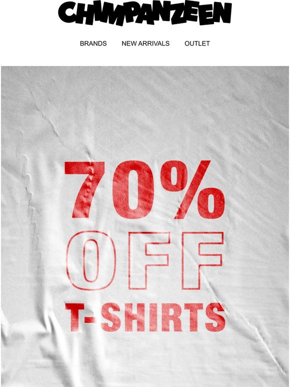 🤑 70% off ALL T-Shirts