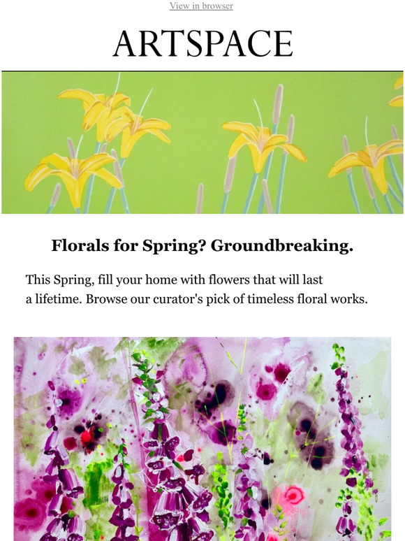 Florals for Spring? Groundbreaking. Milled