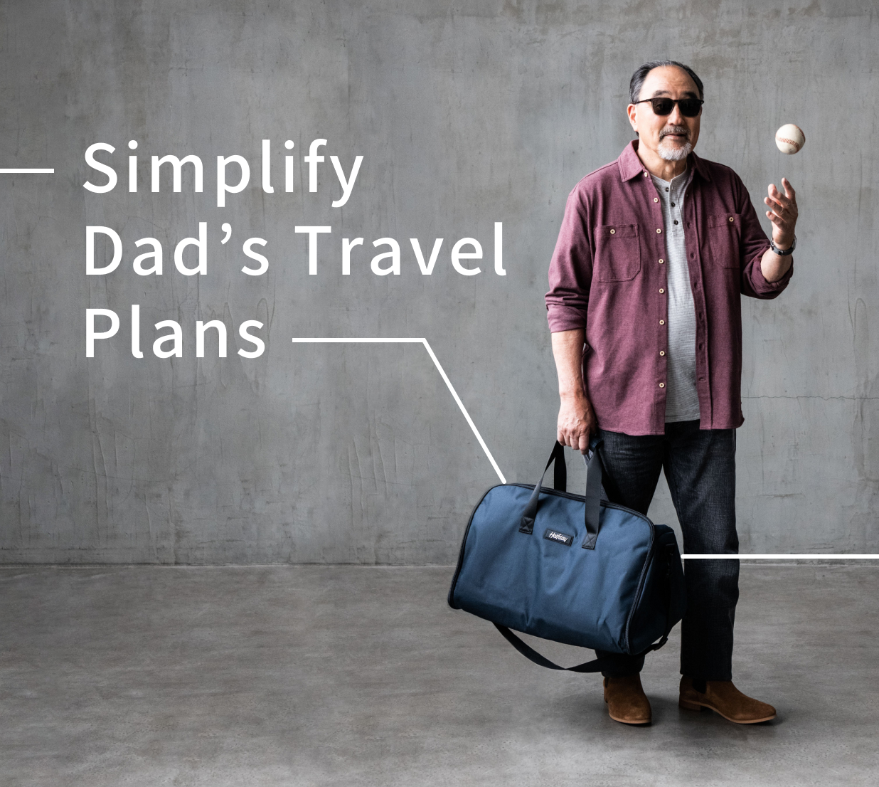 Arrive at your destination wrinkle free. The Halfday Garment Duffel.