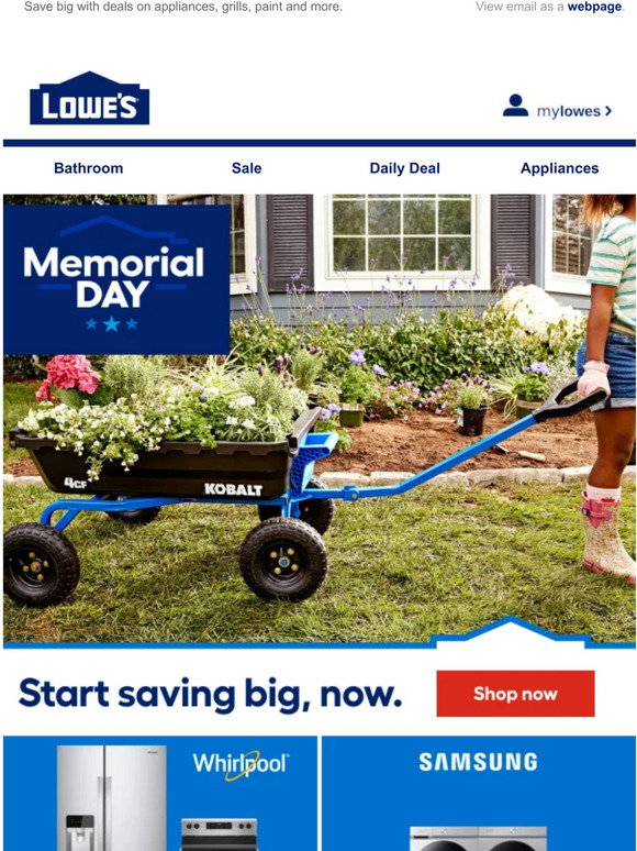 Lowe's: Memorial Day savings are HERE! | Milled