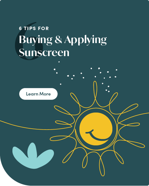 6 Tips For Buying & Applying Sunscreen | Illustration of a smiling sun