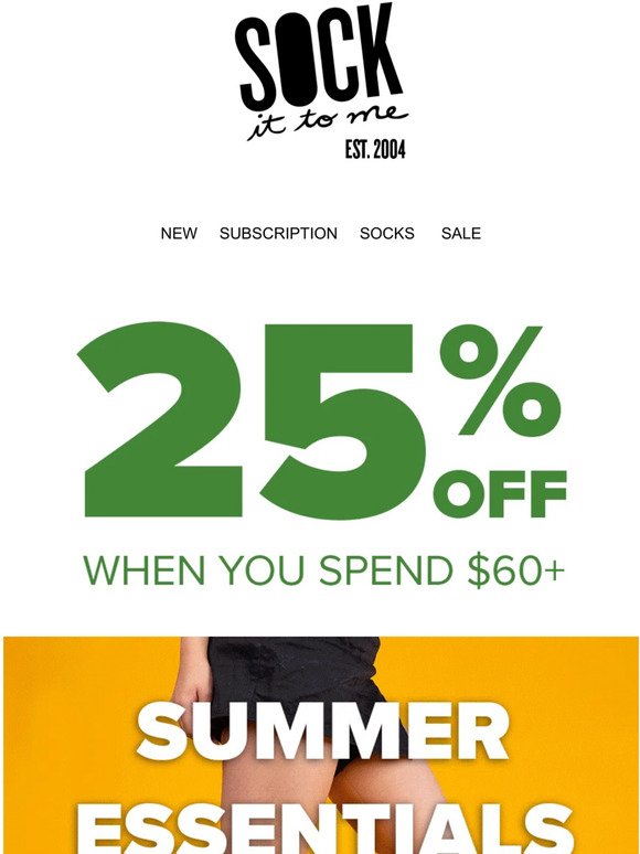 ☀️ Summer Essentials at 25% OFF!