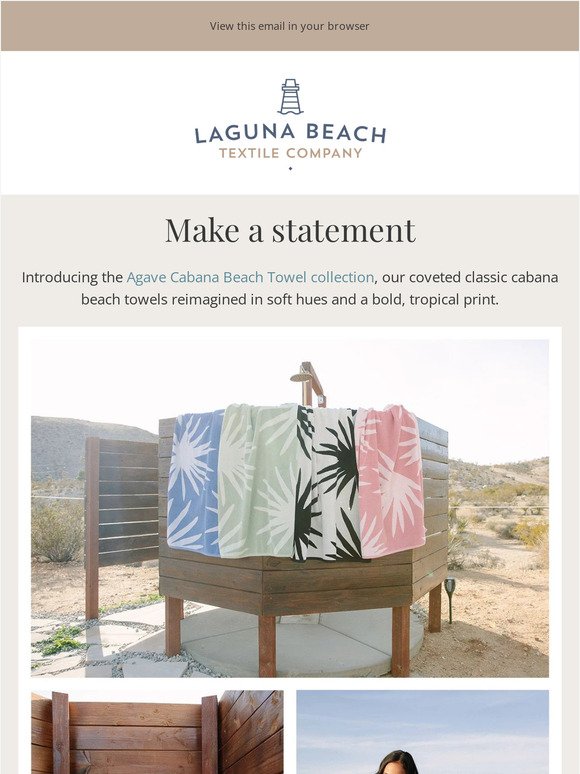 NEW! Just in: Agave Cabana Beach Towel Collection