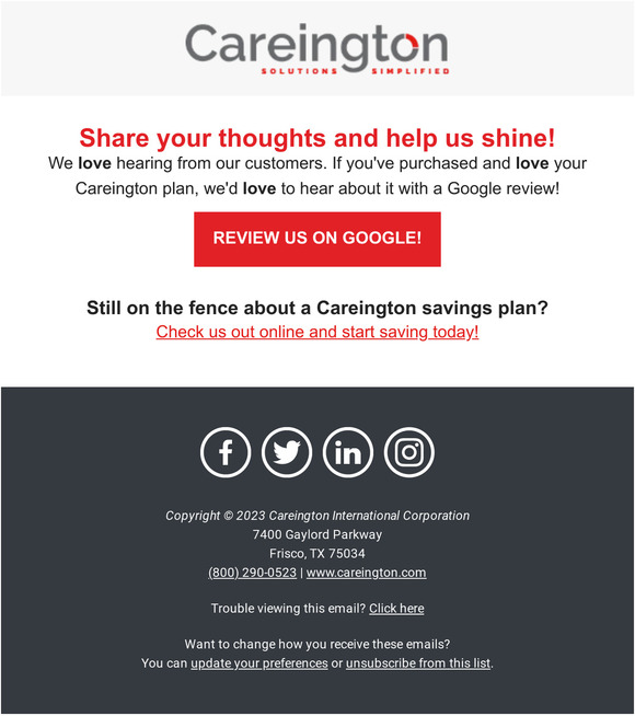 Share your thoughts and help us shine!