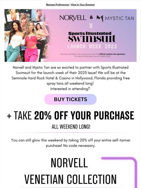 We're Partnering With Sports Illustrated Swimsuit (and giving you 20% off Self-Tanners & Skincare!)✨