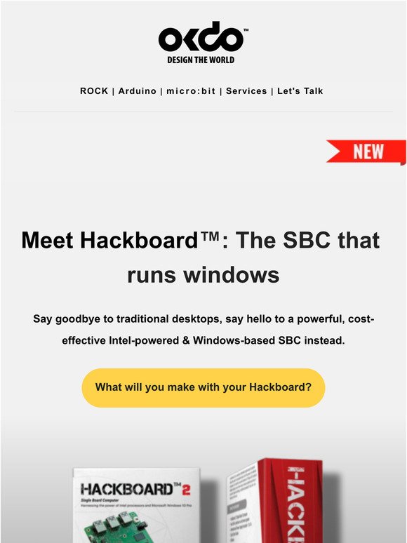 NEW IN: Hackboard 2 + Educational lines for STEM lessons