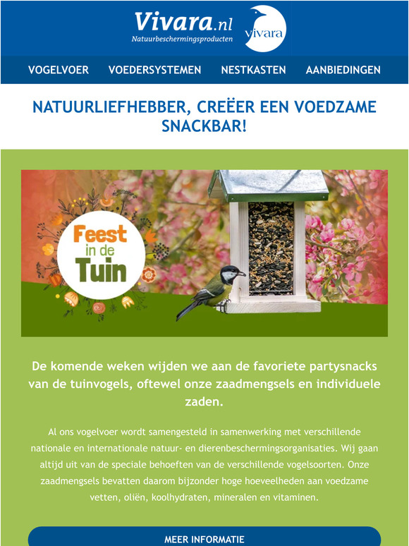🐦🎉 Een feest voor tuinvogels!
