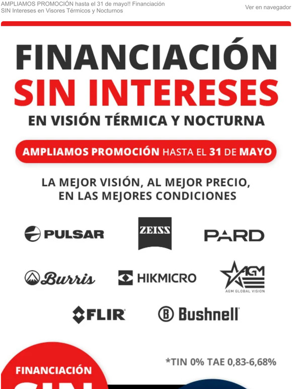 Financiación SIN Intereses en Térmicos y Nocturnos -- Ampliamos promoción