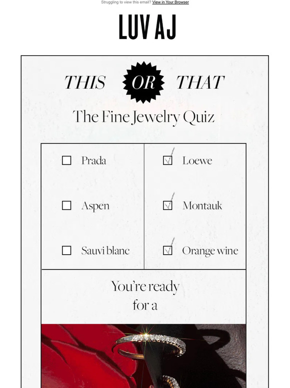 What's Your Match? ✨ The Luv Aj FINE Quiz