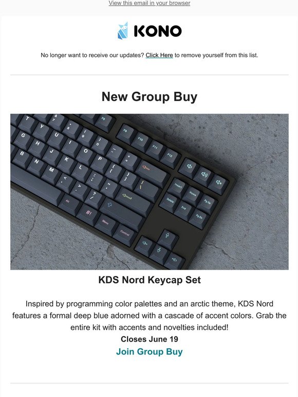 KDS Nord GB, Over 50% off Deskmat Blowout Sale! - Kono Store