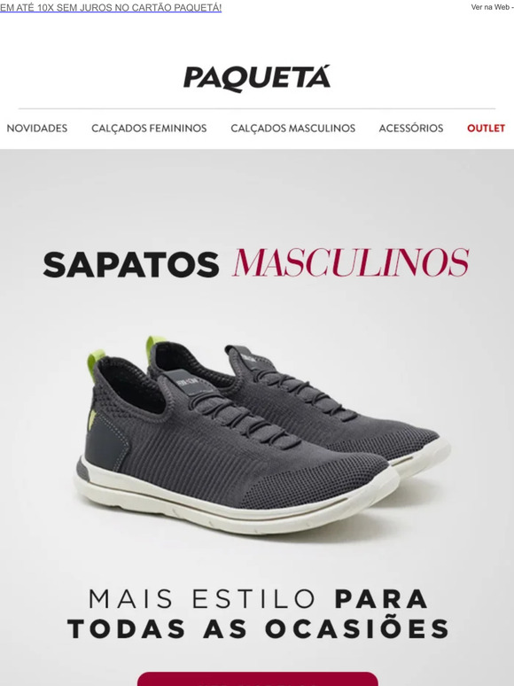 Encontre já seu sapato masculino perfeito! ﻿🙌
