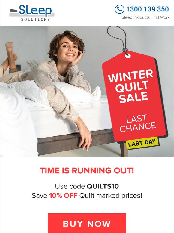 Last Chance - Winter Quilt Sale Last Day