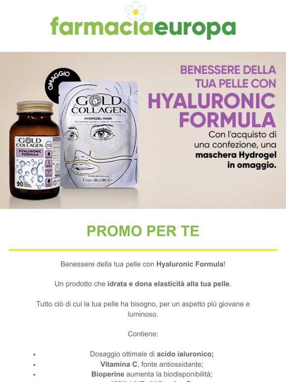 Scopri Hyaluronic Formula: un omaggio per te!
