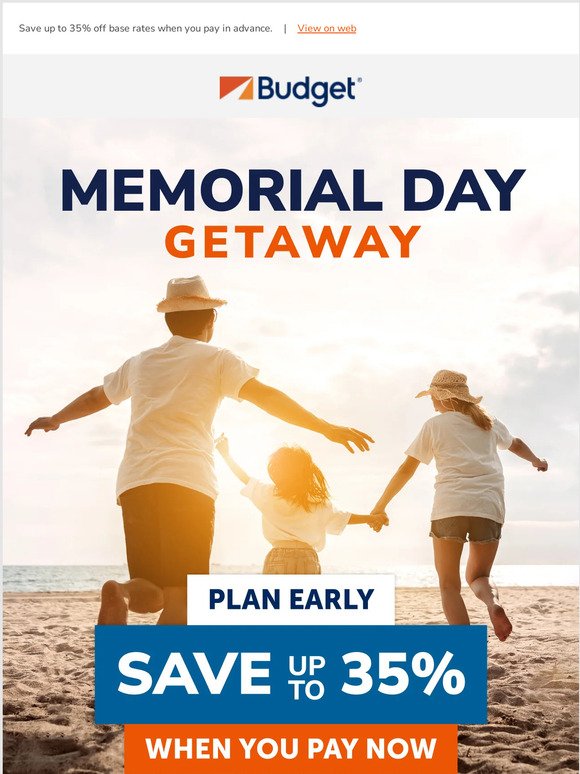 STILL TIME: Book now for Memorial Day Savings!
