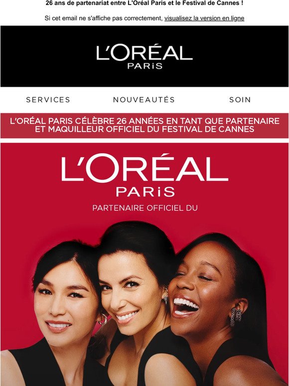 L'Oréal Paris vous emmène au Festival de Cannes 👠