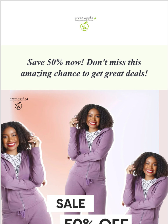 Save 50% on your favorite items! Shop now and benefit from our special sale. Don't miss out!