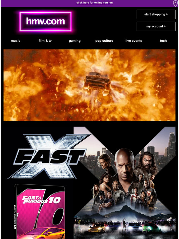 FAST X steelbook | exclusive@hmv