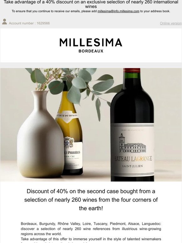 New offer! 40% off the second case