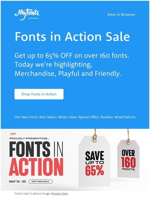 Fonts in Action: Going, Going, Gone...