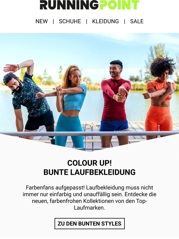 Colour Up Your Run 🌈 mit farbenfroher Laufbekleidung