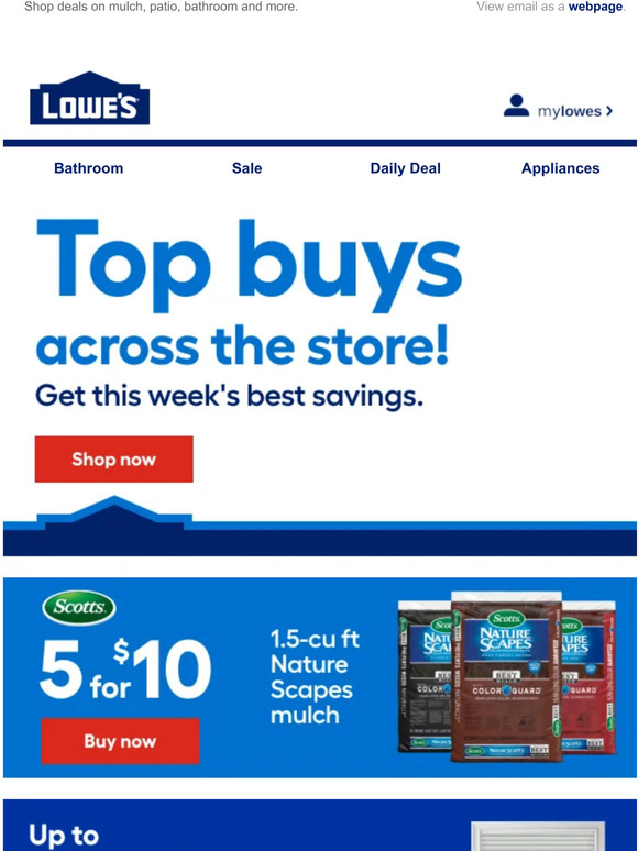 Lowes Email Newsletters Shop Sales, Discounts, and Coupon Codes