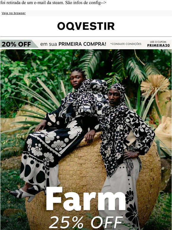 FARM COM 25% OFF