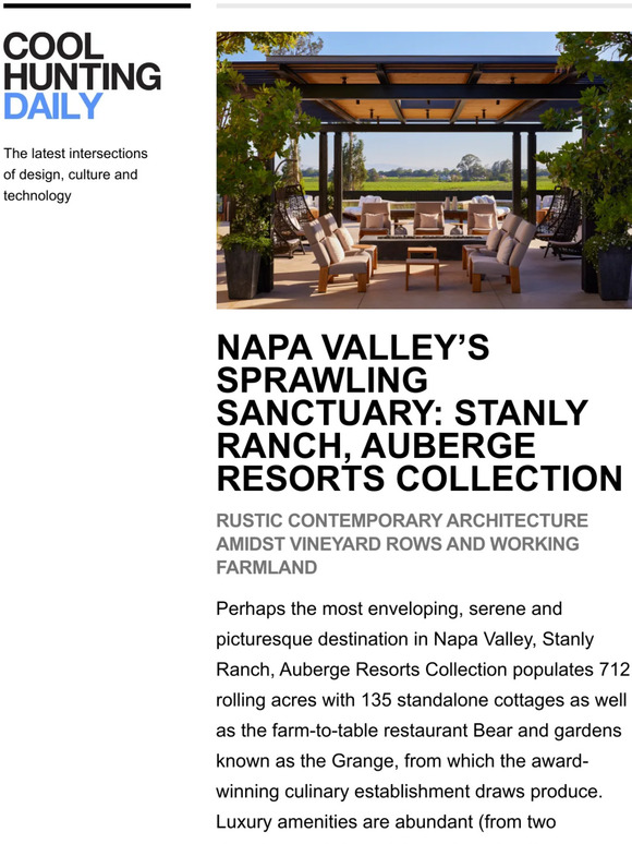 A picturesque Napa Valley resort on 712 rolling acres