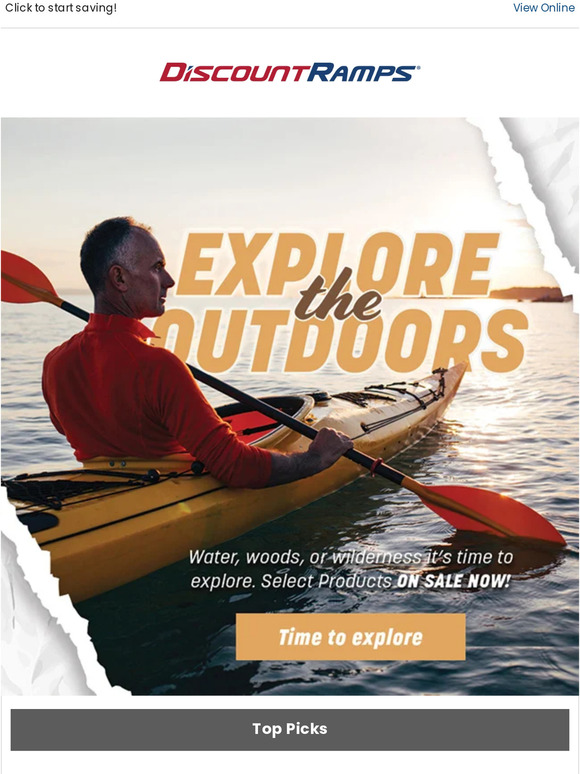 Select recreation products on SALE! 🛶💰
