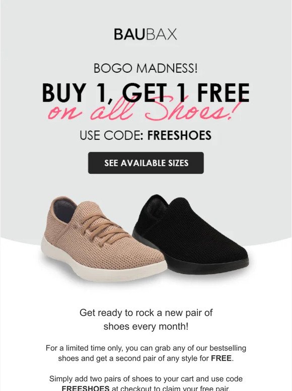 Buy 1 Pair, Get Another FREE!