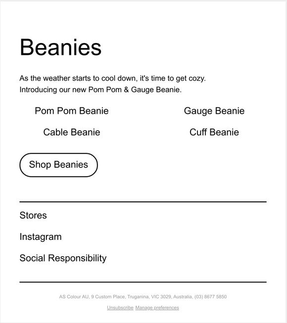 Beanies ❄️