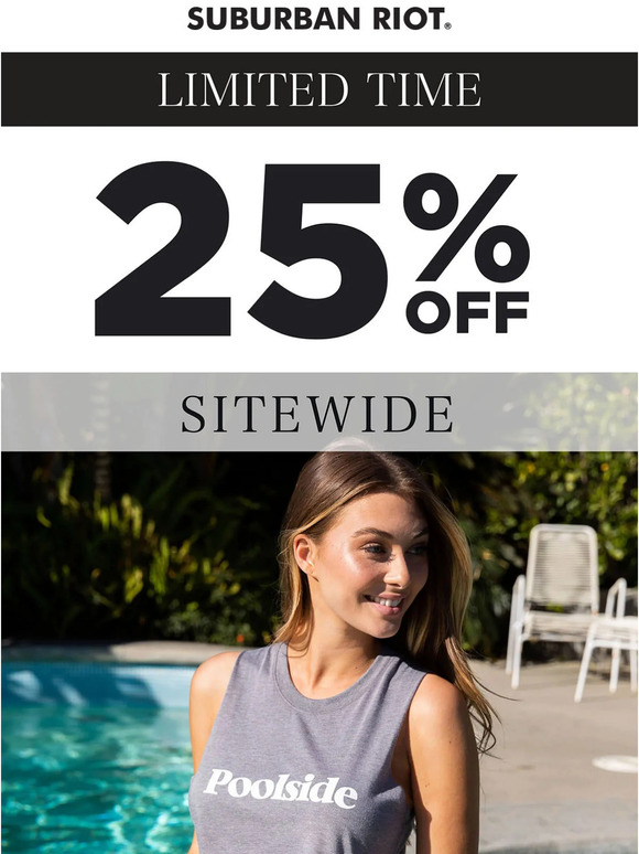 25% Off Sitewide!