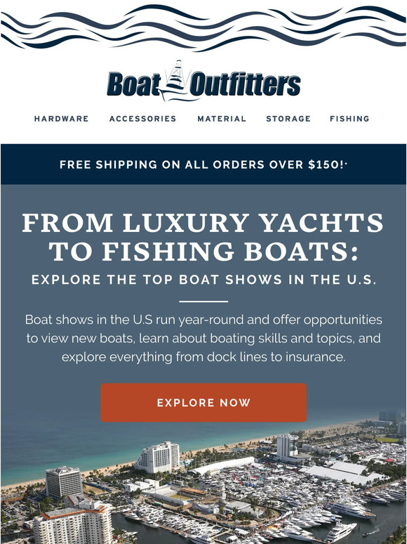 Boat Outfitters Top Boat Shows in the U.S Milled