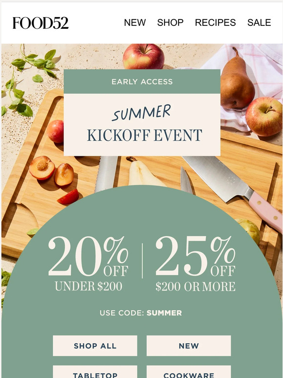 Food52 Email Newsletters Shop Sales, Discounts, and Coupon Codes