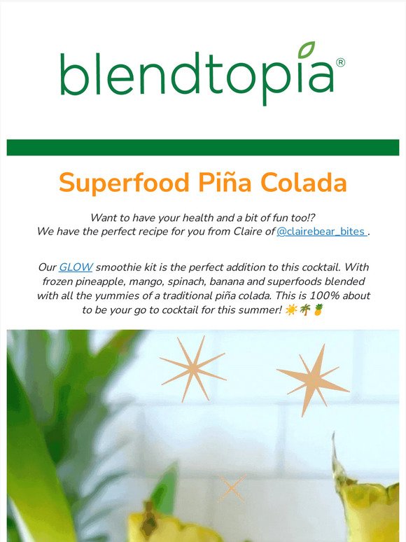 NEW RECIPE - Superfood Piña Colada 🍍