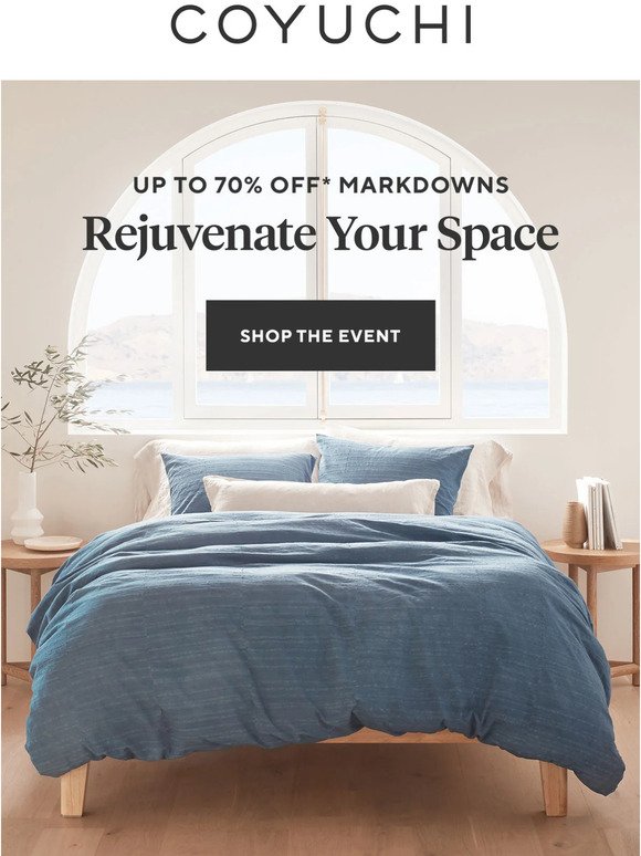 Rejuvenate Your Space with up to 70% Off* Markdowns