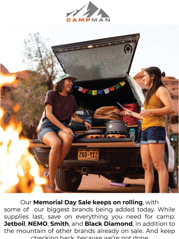 Memorial Day Sale Expansion Starts Today