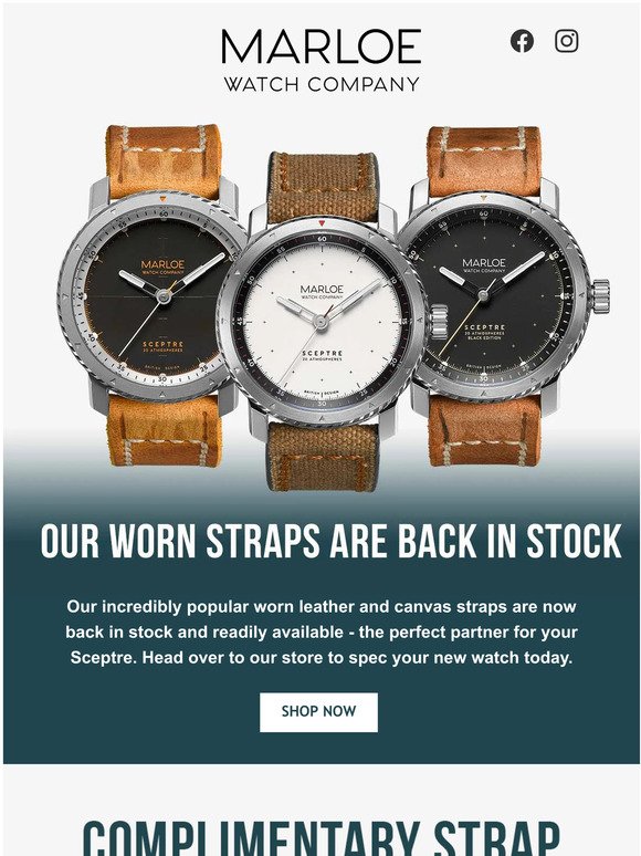 Worn Straps Now Back In Stock